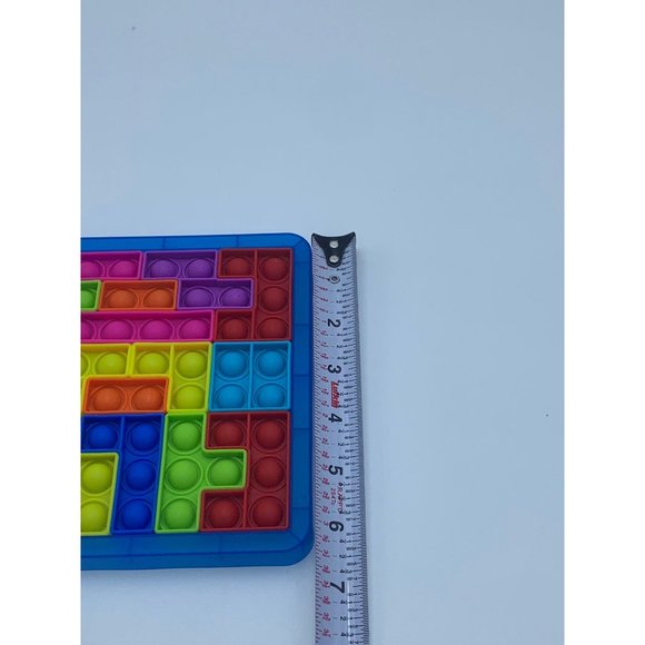 Jigsaw Puzzle Push Pop Bubble Fidget Sensory Silicone Toy - Picture 3 of 10